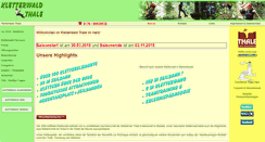 Desktop Screenshot of kletterwald-thale.de